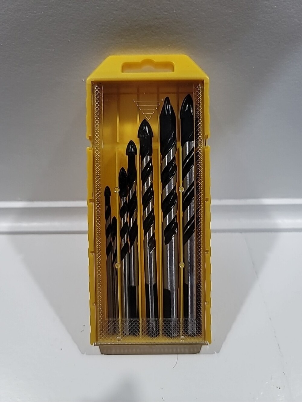 7 piece  Drill Bit Set in Yellow Case